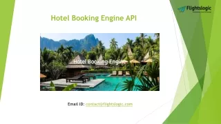 Hotel Booking Engine API