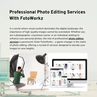 Professional Photo Editing Services With FotoWorkz