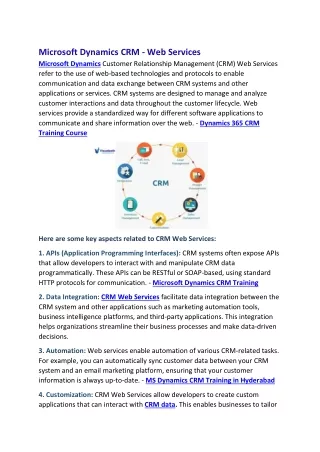 MS Dynamics CRM Training | Visualpath