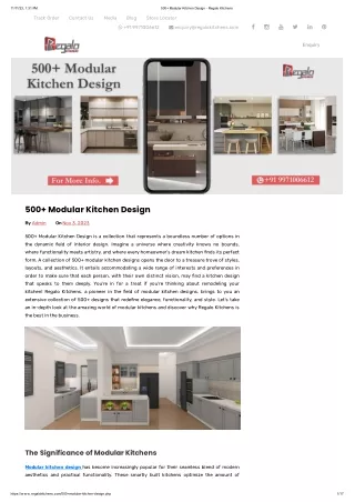 500  Modular Kitchen Design