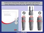 NobelActive Internal Hex Implant with Long Lead-in Bevel ...