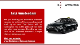 Taxi Amsterdam