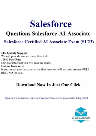 Master Salesforce AI Associate Exam with Pass4Sure: Unlock Success at 10% Off!
