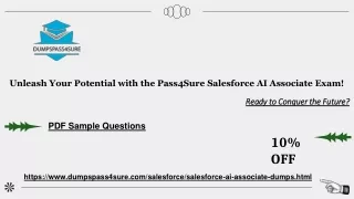 Master Salesforce AI Associate Exam with Pass4Sure: Unlock Success at 10% Off!