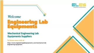 Mechanical Engineering Lab Equipments Suppliers