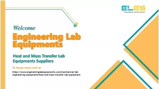Heat and Mass Transfer Lab Equipments Suppliers