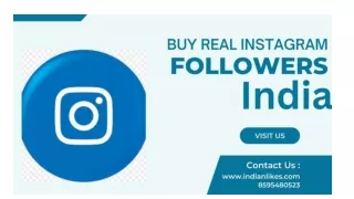 Buy Real Instagram Followers India - IndianLikes