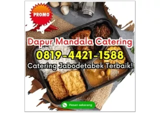 HP 0819-4421-1588 Catering Kantor Depok Jatimulya Dapur Mandala