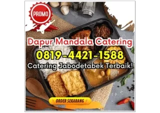 HP 0819-4421-1588 Catering Kekinian Depok Cisalak Pasar Dapur Mandala