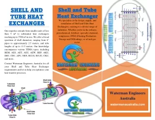 Shell and Tube Heat Exchanger HYPERLINKED Brochure