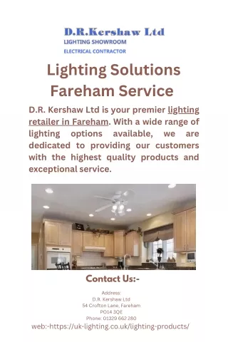 Lighting Solutions Fareham Service