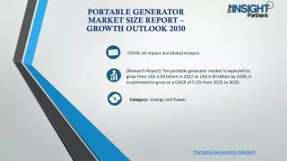 Portable Generator Market