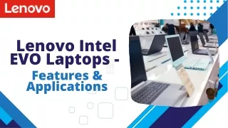 Lenovo Intel Laptop - Features & Applications