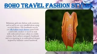 Boho Travel Fashion Styles