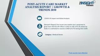Post-acute Care Market