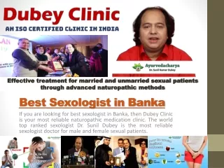 Best Sexologist in Banka Available on Phone | Dr. Sunil Dubey