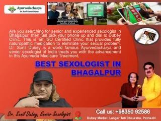 About Best Sexologist in Bhagalpur | Dr. Sunil Dubey