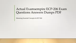 Actual Examsempire ECP-206 Exam Questions Answers Dumps PDF