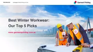 Best Winter Workwear_ Our Top 5 Picks