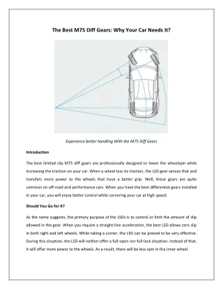 The Best M75 Diff Gears: Why Your Car Needs It?