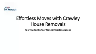House Removals in Crawley
