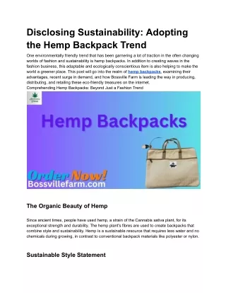 Disclosing Sustainability_ Adopting the Hemp Backpack Trend