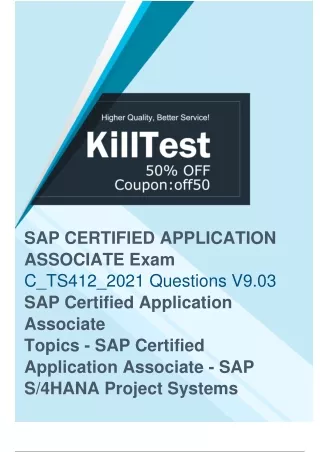 SAP C_TS412_2021 Exam Questions-Download C_TS412_2021 Exam PDF to Start Learning