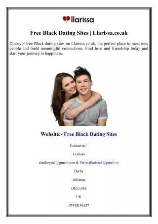 Free Black Dating Sites  Llarissa.co.uk