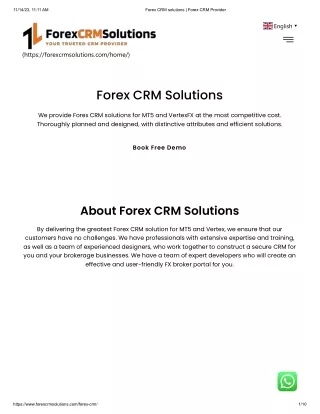 Forex CRM