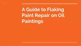 A Guide to Flaking Paint Repair on Oil Paintings