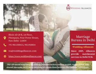 Top Tier Marriage Bureau in Delhi