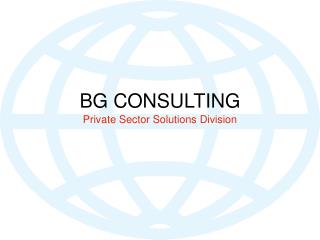 BG CONSULTING