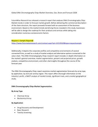 DNA Chromatography Chips Market