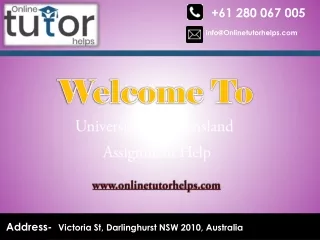 University of Queensland Assignment Help