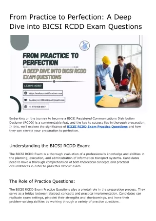 From Practice to Perfection_ A Deep Dive into BICSI RCDD Exam Questions