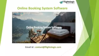 Online Booking System Software