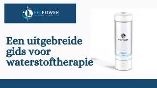 Een uitgebreide gids voor waterstof therapie