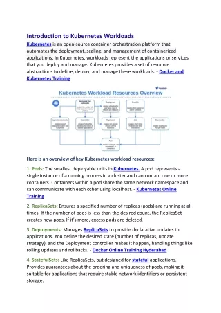 Kubernetes Online Training | Docker and Kubernetes Training