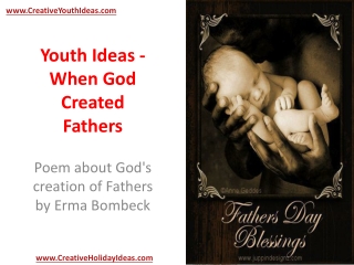 Youth Ideas - When God Created Fathers