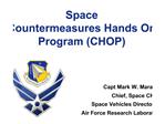 Space Countermeasures Hands On Program CHOP