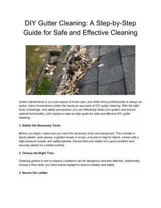 Gutter Cleaning Maidstone Service