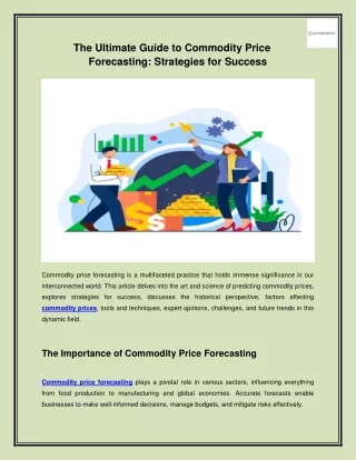 The Ultimate Guide to Commodity Price Forecasting: Strategies for Success