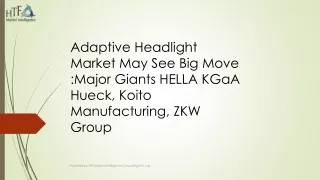 Adaptive Headlight Market