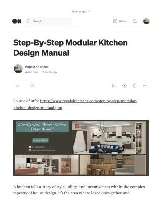 Step-By-Step Modular Kitchen Design Manual