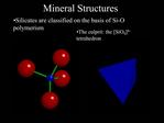 Silicate Structure Powerpoint