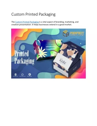 Custom Printed Packaging