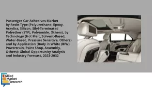 Passenger Car Adhesives Market PDF