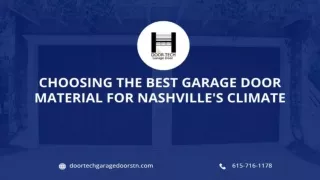 Elevate Your Home's Style with Nashville Garage Door's Premium Residential Servi