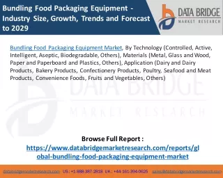 Bundling Food Packaging Equipment Market