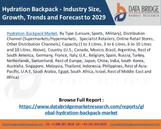 Hydration Backpack Market